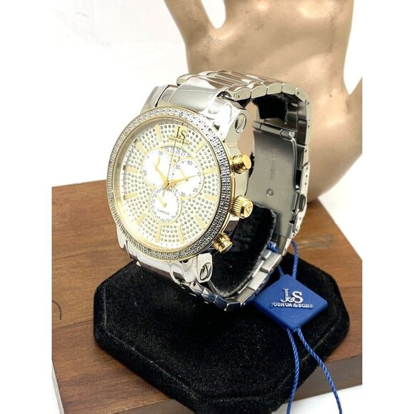 Joshua & Sons Men's Watch JS56 Quartz Chronograph Two Tone Stainless Ste… - Picture 13 of 13